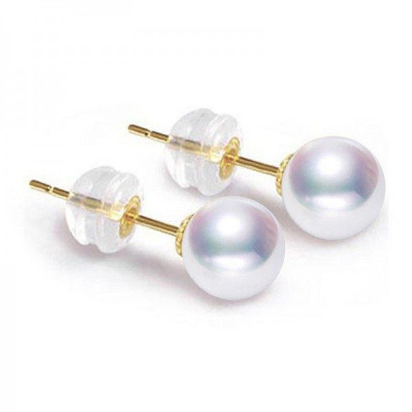 Bông tai vàng 18k ngọc trai biển Akoya 3,5-7mm Nevaeh
