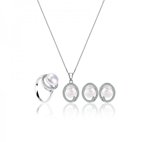 Bộ trang sức bạc Wonderful Pearl 1