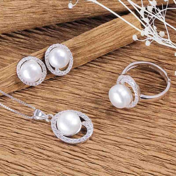 Bộ trang sức bạc Wonderful Pearl 2