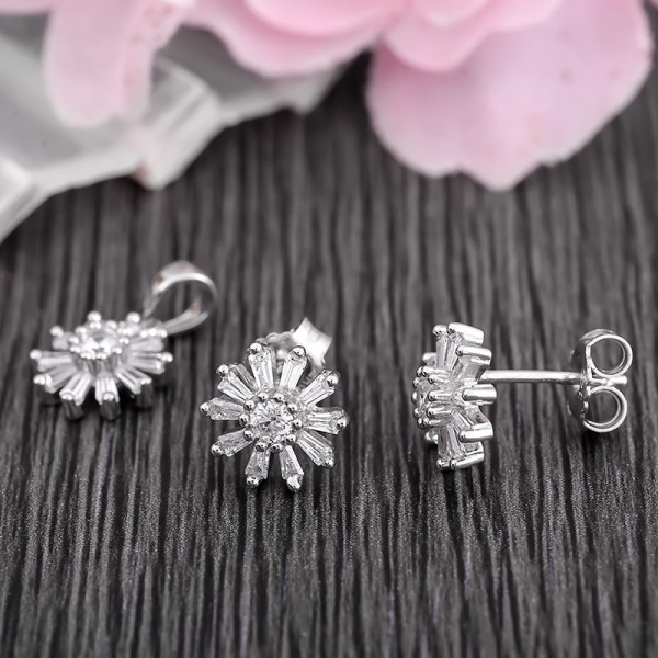 Bộ trang sức bạc Alice Flower 2