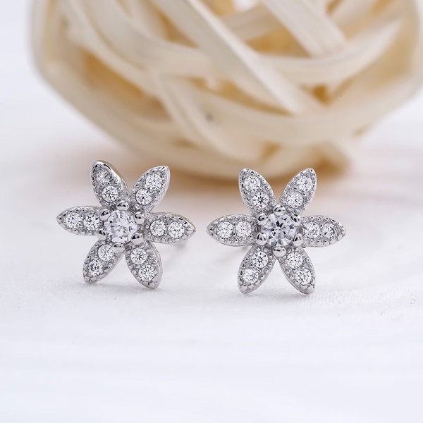 Bộ trang sức bạc Amada Flower 3