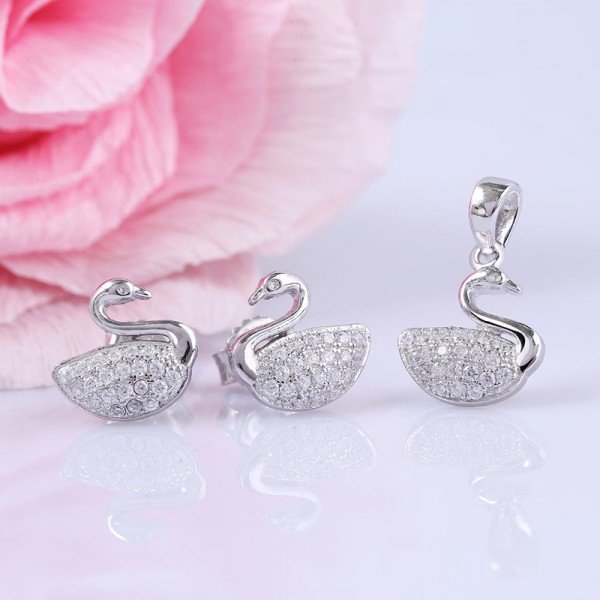 Bộ trang sức bạc Beauty Duck 2