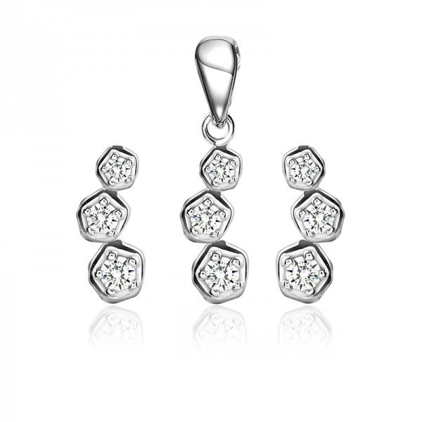 Bộ trang sức bạc Beauty Hannha 1