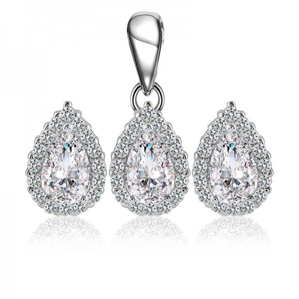 Bộ trang sức bạc Beauty Tear 1