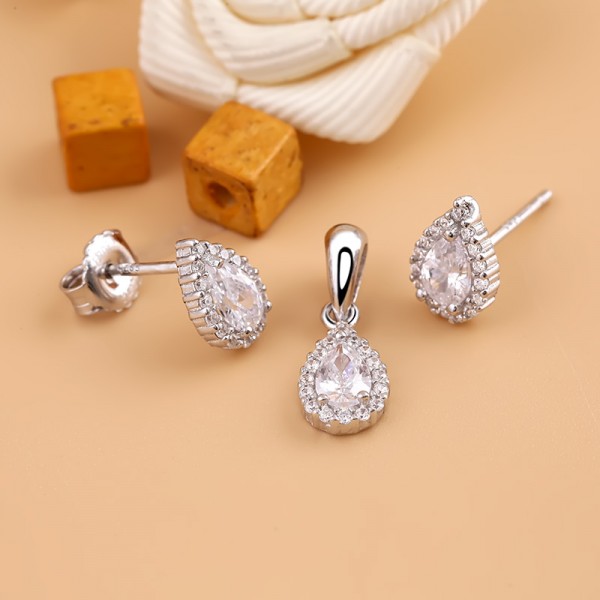 Bộ trang sức bạc Beauty Tear 2