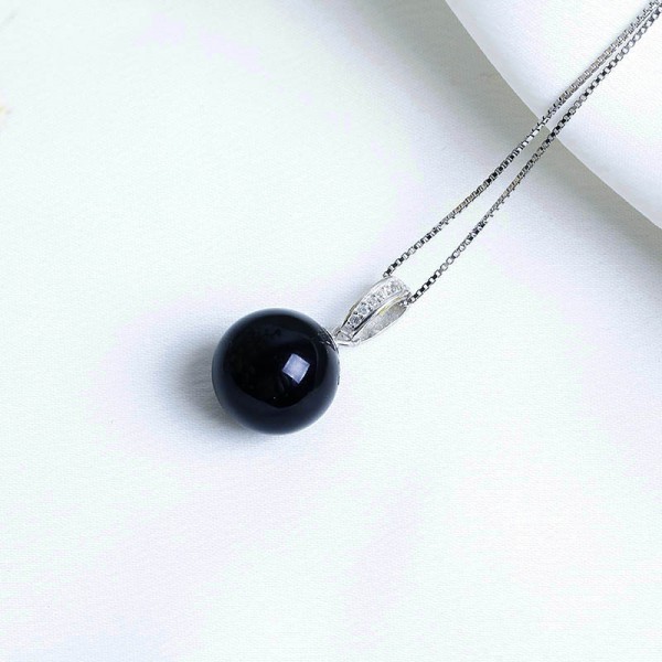 Bộ trang sức bạc Black Pearl 4