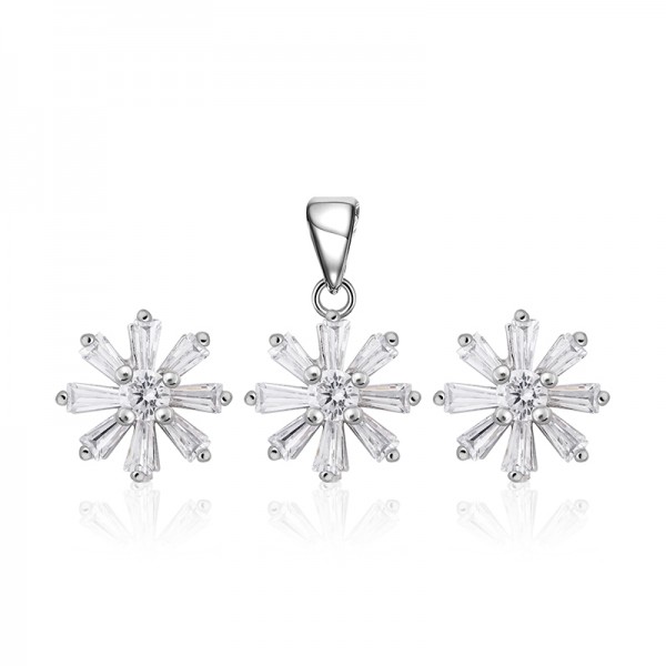 Bộ trang sức bạc Candice Flower 1