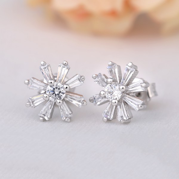 Bộ trang sức bạc Candice Flower 4