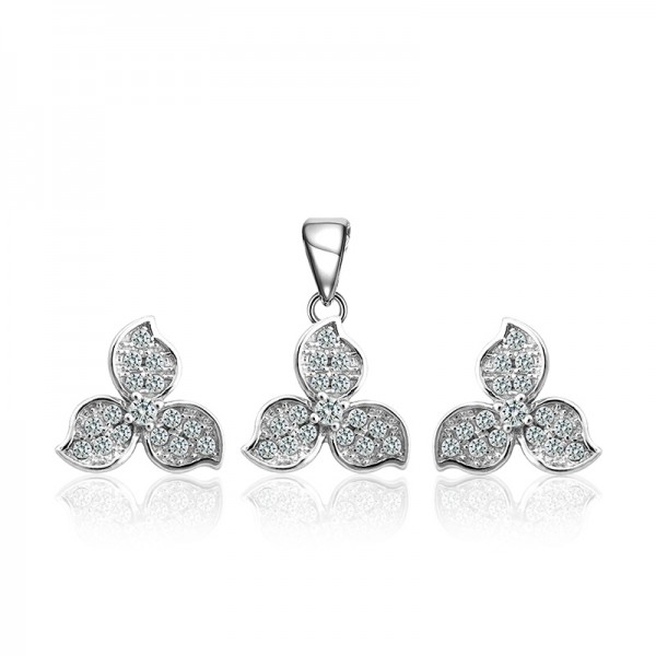 Bộ trang sức bạc Clover 1