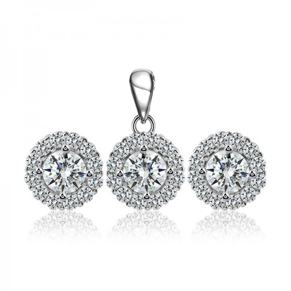 Bộ trang sức bạc Elen Circle 1