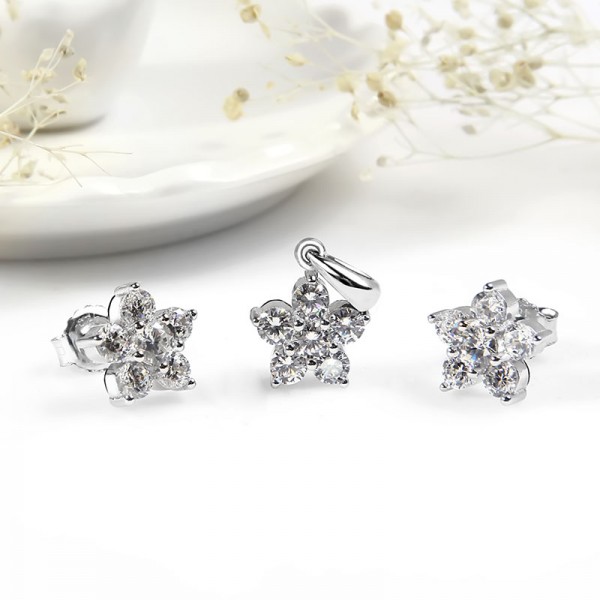 Bộ trang sức bạc Flawless Love   2