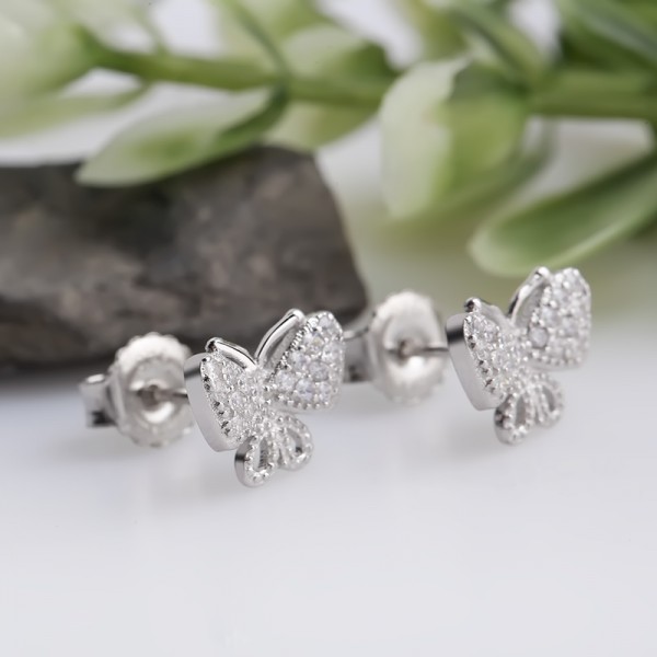 Bộ trang sức bạc Gem Butterfly 3