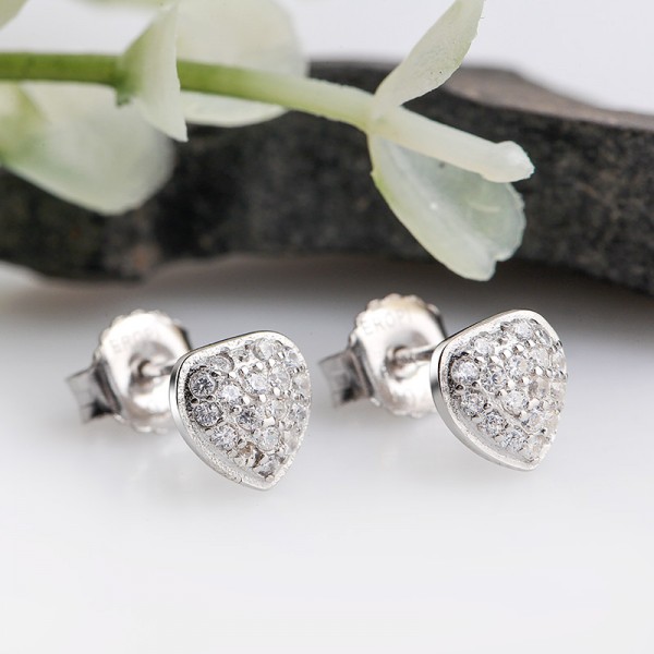 Bộ trang sức bạc Gem Heart 3
