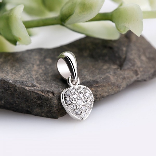 Bộ trang sức bạc Gem Heart 4