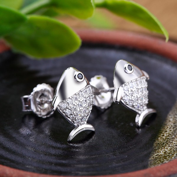 Bộ trang sức bạc Hemi Fish 3