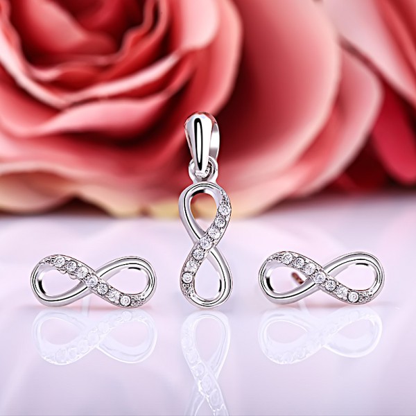 Bộ trang sức bạc Love Eight 2