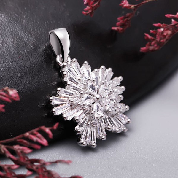Bộ trang sức bạc Madison Flower 3