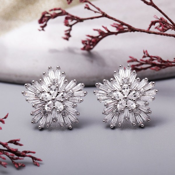 Bộ trang sức bạc Madison Flower 4