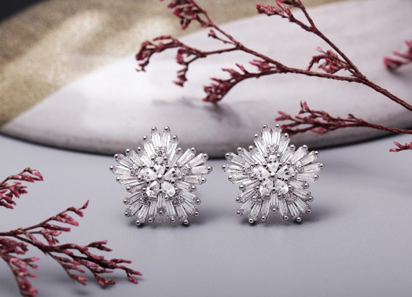Bộ trang sức bạc Madison Flower 5