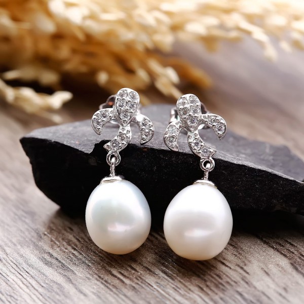 Bộ trang sức bạc ngọc trai Snowy Wish 4