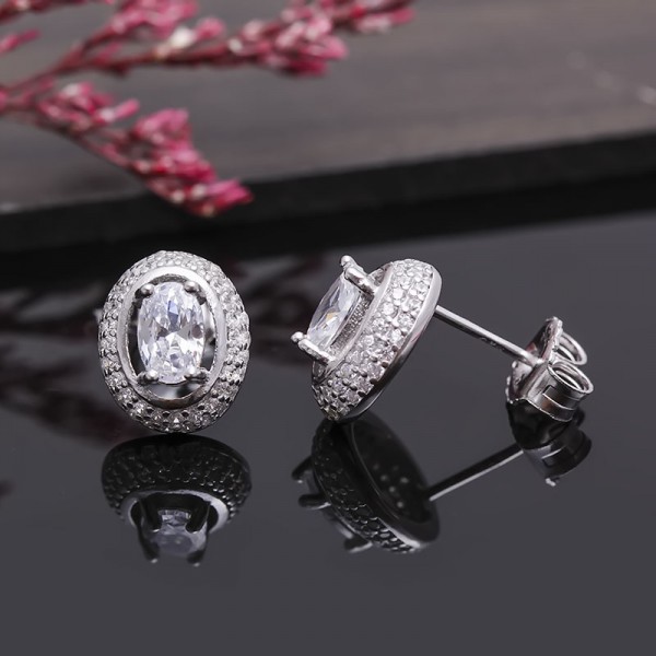 Bộ trang sức bạc Pretty Oval 3