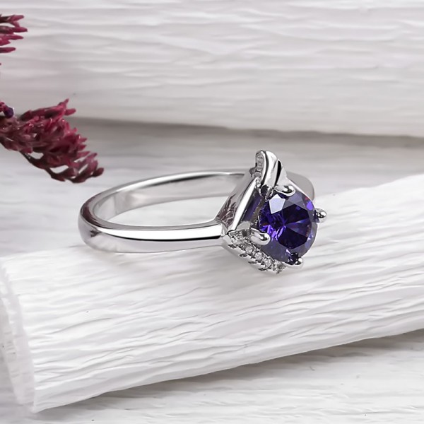 Bộ trang sức bạc Purple Love 5