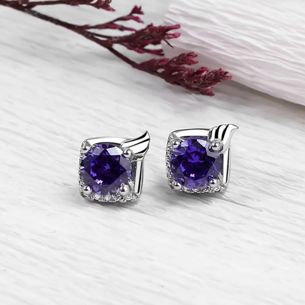 Bộ trang sức bạc Purple Love 3