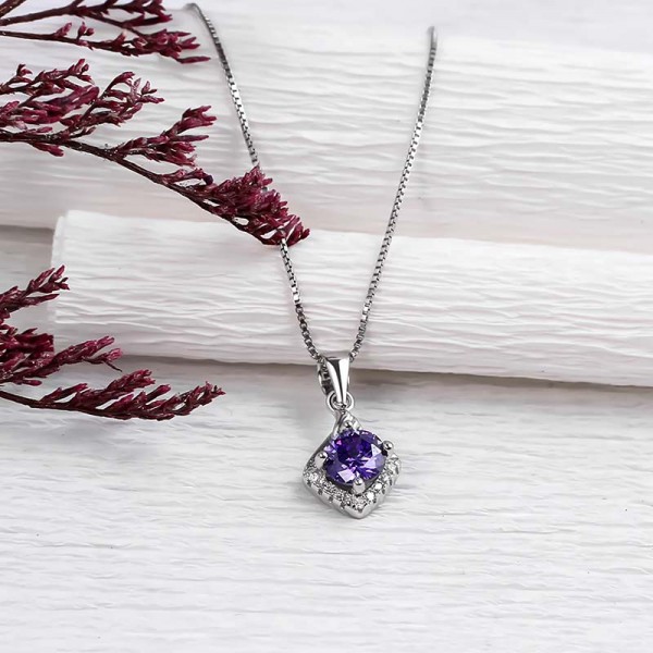 Bộ trang sức bạc Purple Love 4