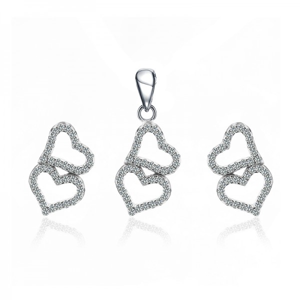 Bộ trang sức bạc Ronia Heart 1
