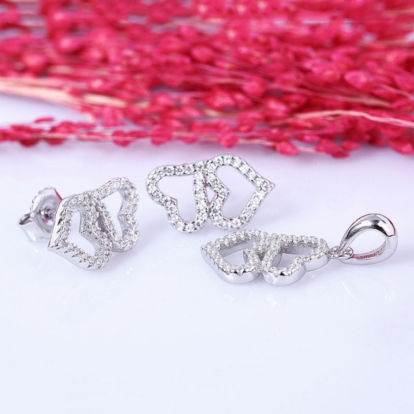 Bộ trang sức bạc Ronia Heart 2