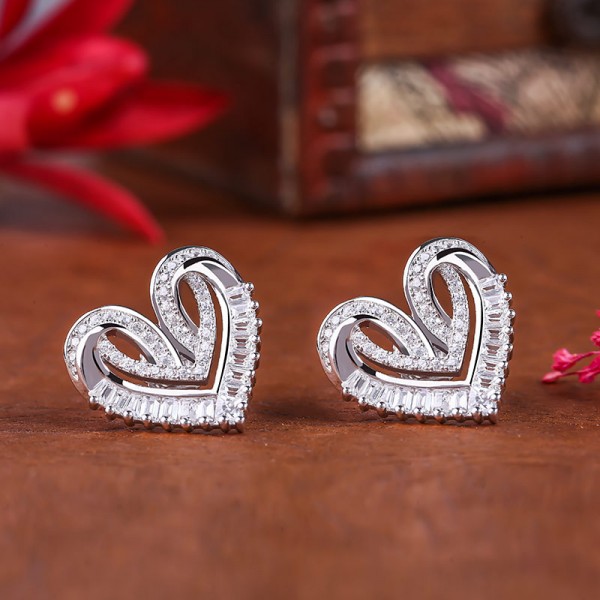Bộ trang sức bạc Roxana Heart 3