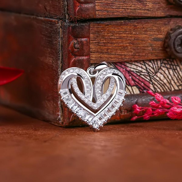 Bộ trang sức bạc Roxana Heart 4