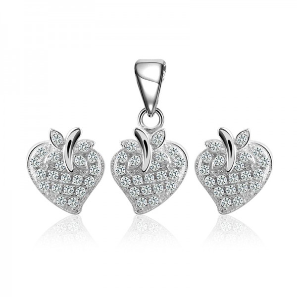 Bộ trang sức bạc Strawberry 1