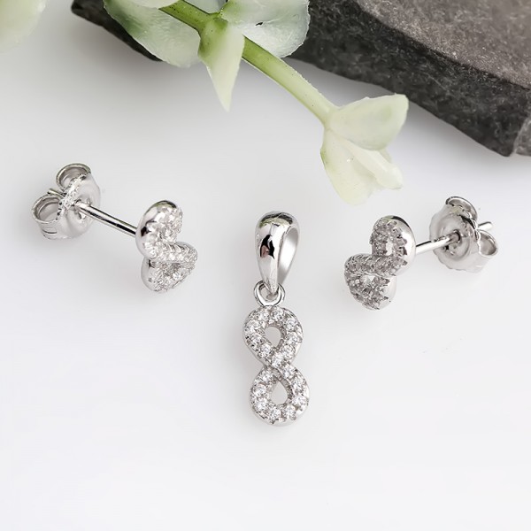 Bộ trang sức bạc Sobin Eight 2