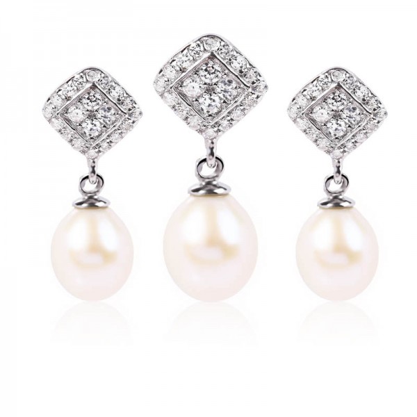 Bộ trang sức bạc Sweet Love Pearl 1
