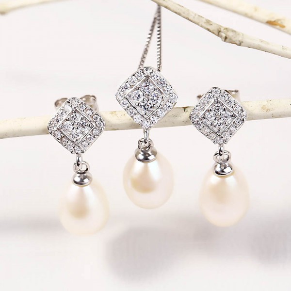 Bộ trang sức bạc Sweet Love Pearl 2