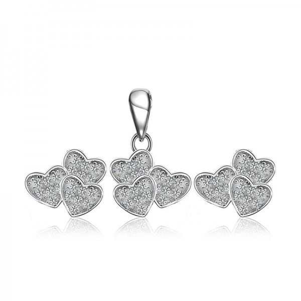 Bộ trang sức bạc Takan Heart 1