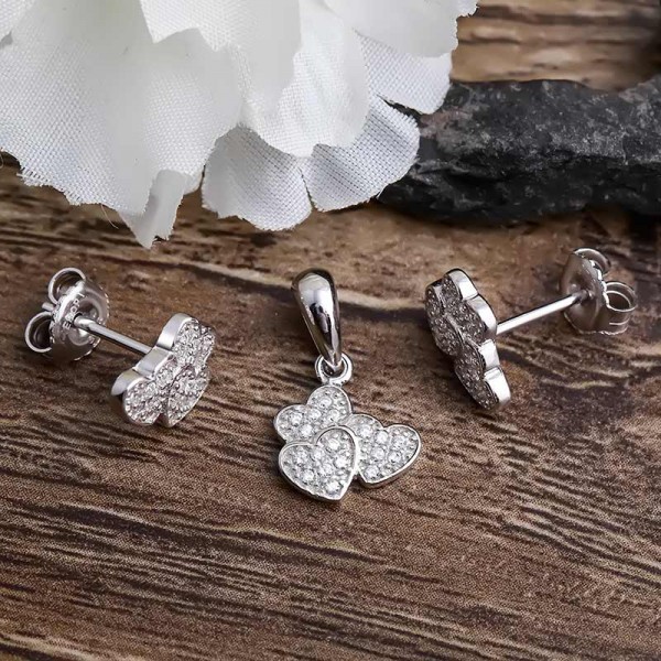 Bộ trang sức bạc Takan Heart 2