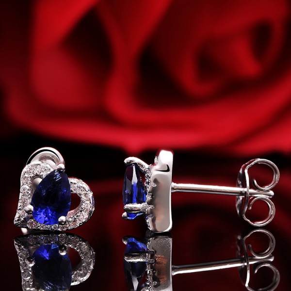Bộ trang sức bạc Tear Heart 5