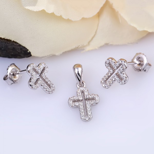 Bộ trang sức bạc The Cross 2