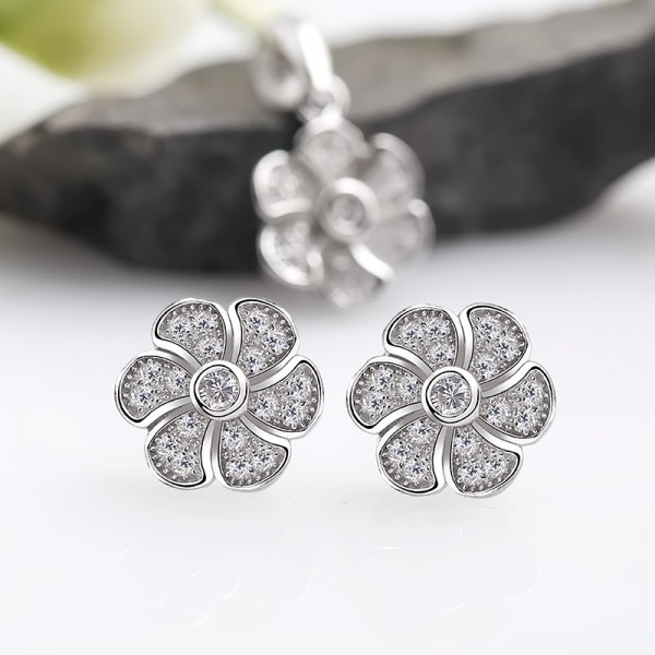 Bộ trang sức bạc Zin Flowers 3