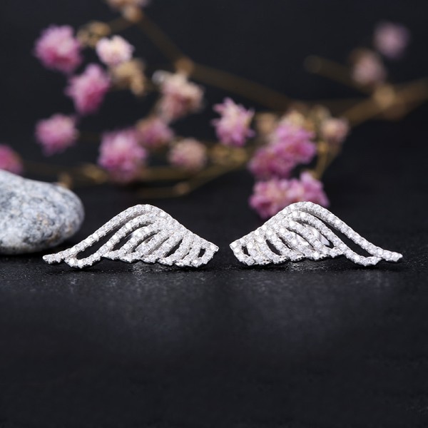 Bông tai bạc Angel Wings 3