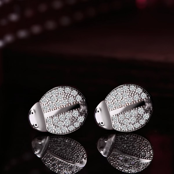 Bông tai bạc Ladybug 4