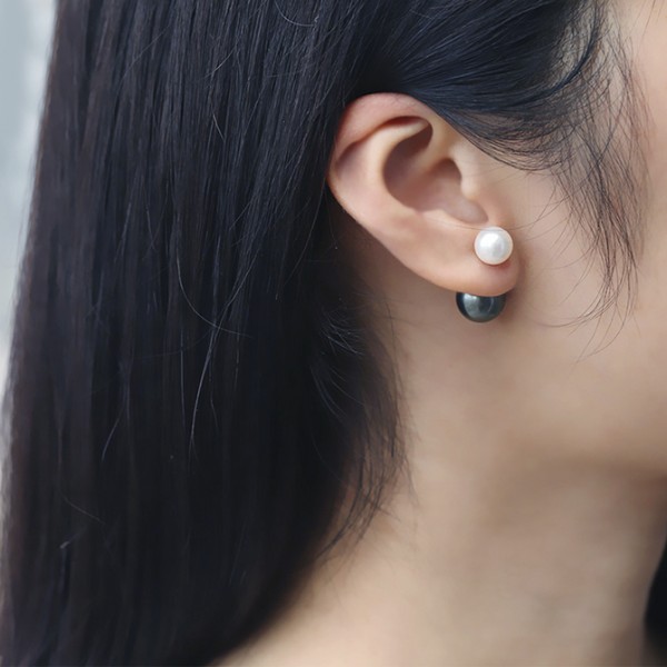 Bông tai vàng 18k ngọc trai Akoya-Tahiti 5-12mm Sweet