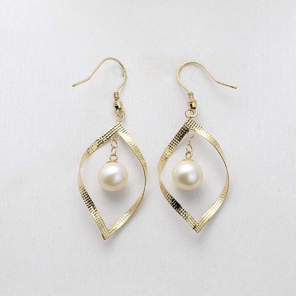 Bông tai vàng 18k ngọc trai nước ngọt 6-7mm Jepi