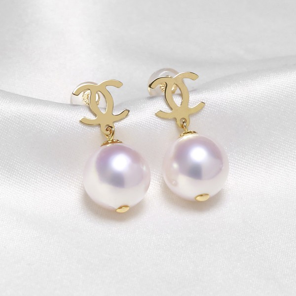 Bông tai vàng 18k ngọc trai thật June