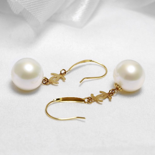 Bông tai vàng 18k ngọc trai thật Sebastian