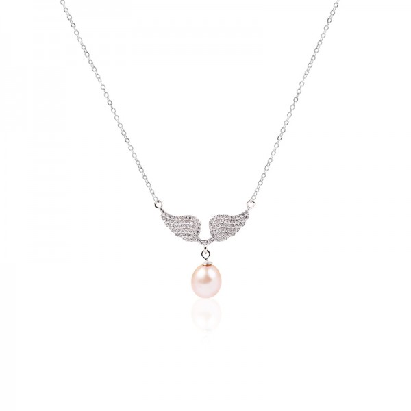 Dây chuyền bạc Angel Wings Pearl 1
