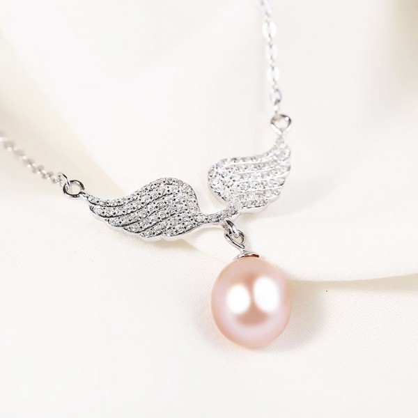 Dây chuyền bạc Angel Wings Pearl 3