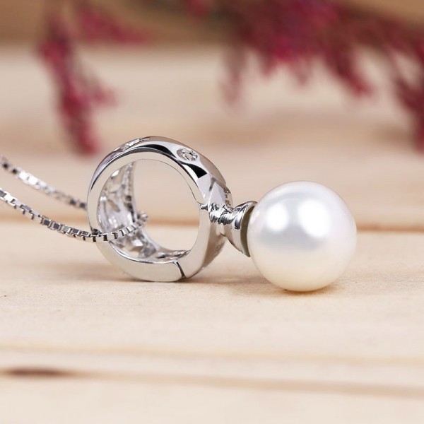 Dây chuyền bạc Basic Pearl 4